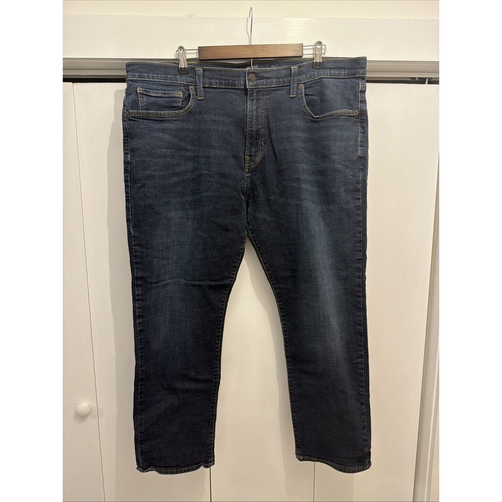 Lucky Brand Mens 223 Straight Jeans 40x30 Blue Dark Wash Stretch Cotton Denim